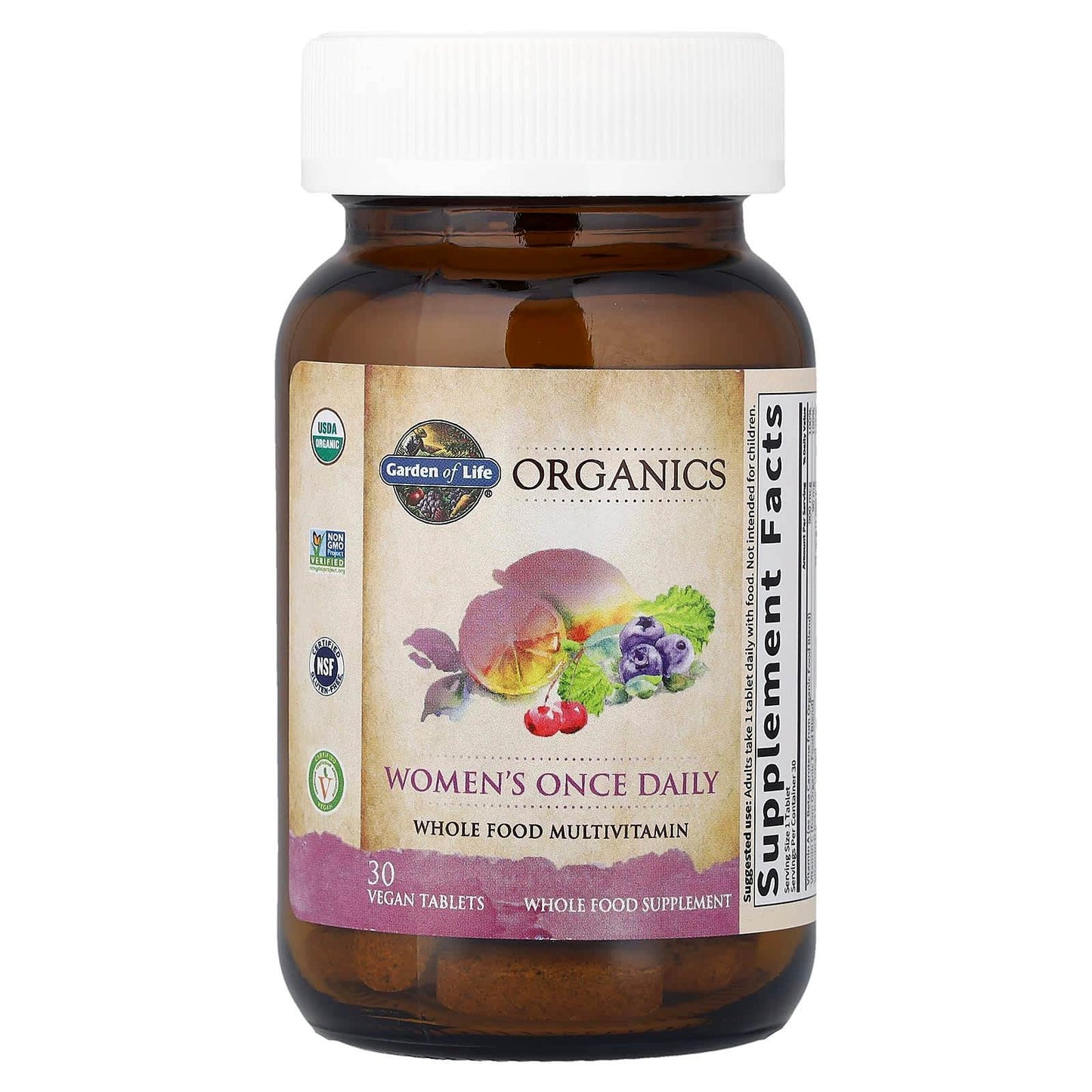 БАД Garden of Life Organics, мультивитамины для женщин, 30 таблеток - Boxette Shop