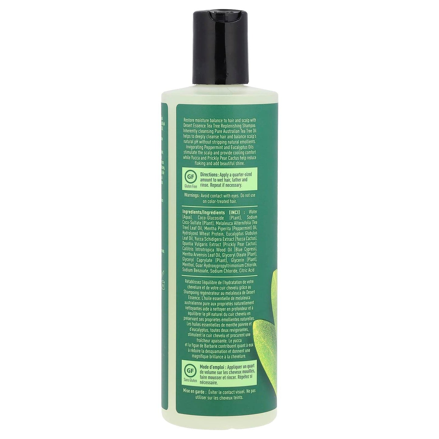 Восстанавливающий шампунь Desert Essence Tea Tree, с перечной мятой и юккой, 375 мл - Boxette Shop