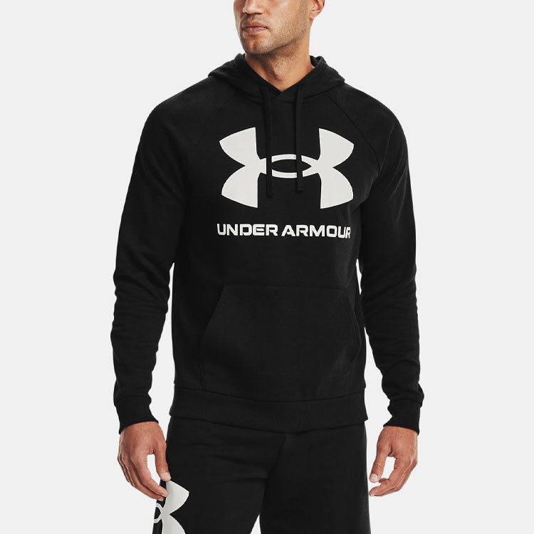 Толстовка с капюшоном under armour rival big мужская черная