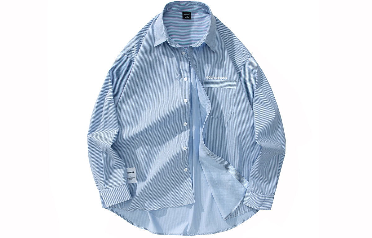 Golfcross yapon kolleji uslubidagi shaharbo'yi chiziqli bir ko'krakli tasodifiy lapel uzun yengli ko'ylak ko'ylagi juftlik modellari