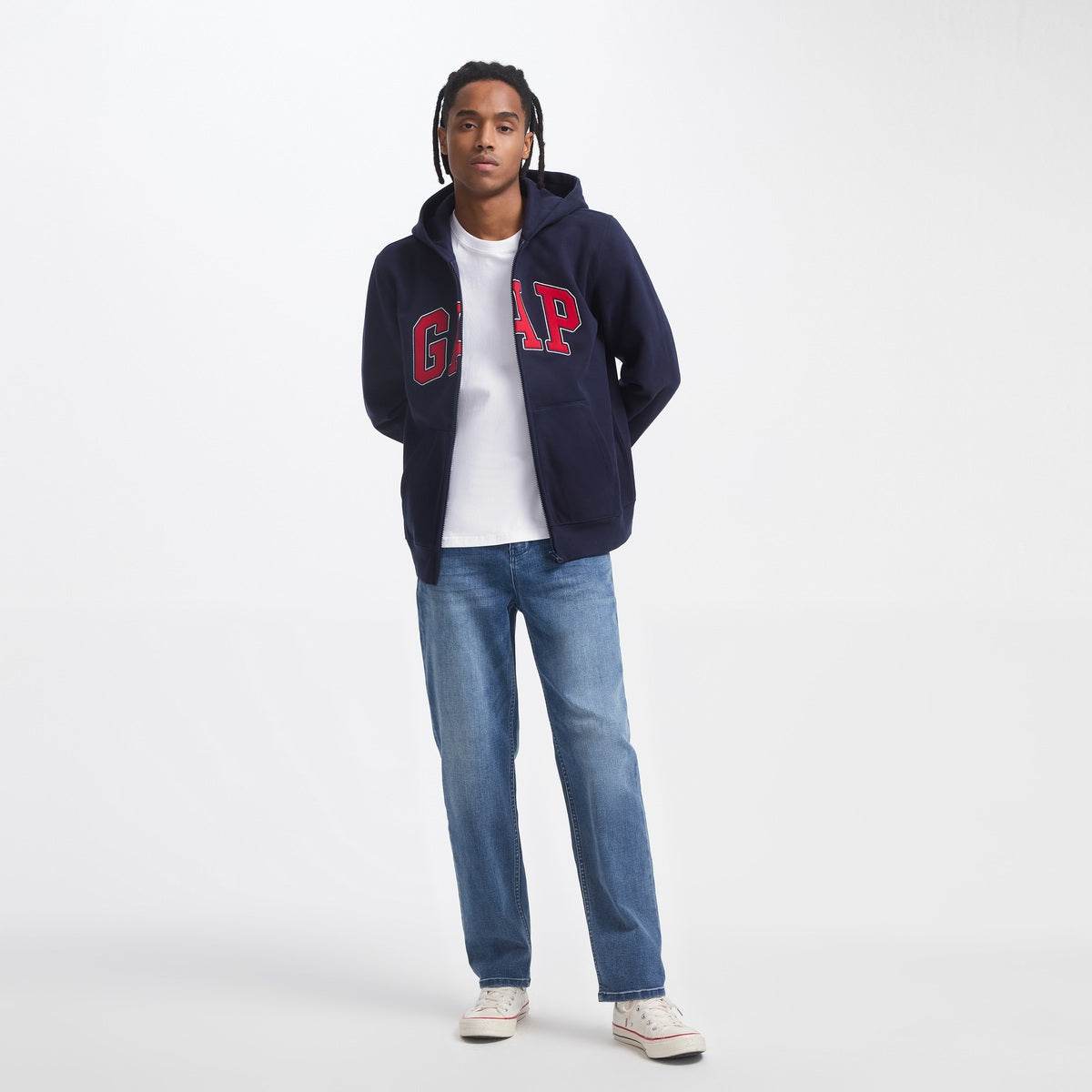 Gap разноцветные буквы логотип мягкий капюшон свободные случайные толстовка мужские и женские модели - Boxette Shop