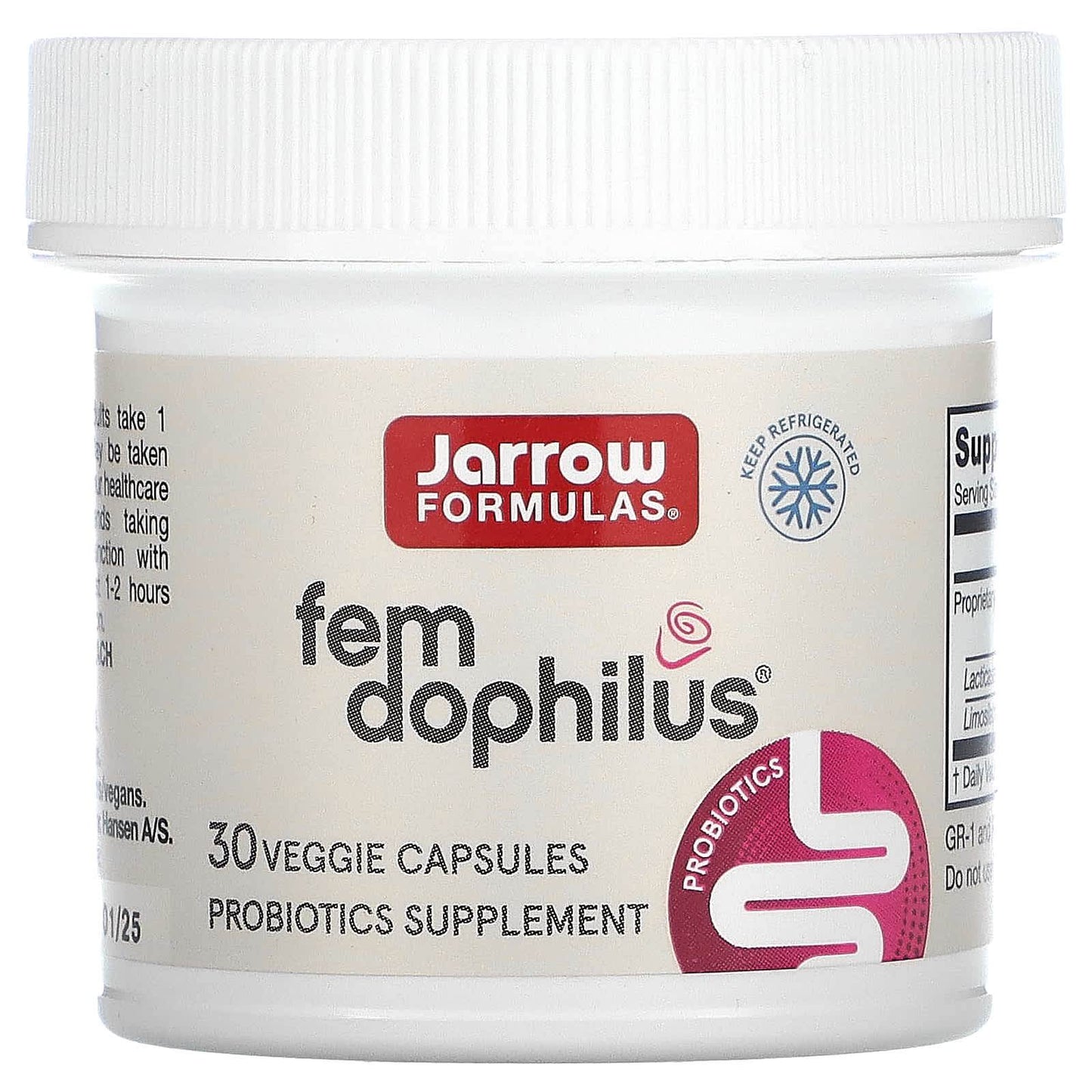 БАД Jarrow Formulas,Vegan Fem Dophilus, 30 капсул - Boxette Shop