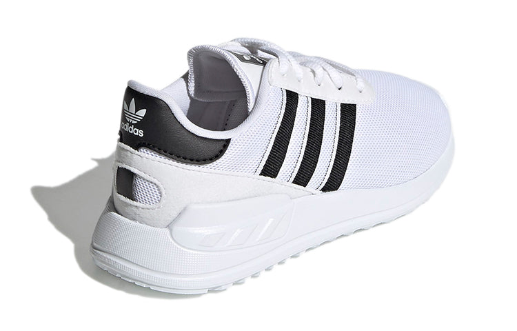 Adidas originals la trainer lite ткань дышащий низкий верх атлетические casual обувь белый черный средний маленькие дети