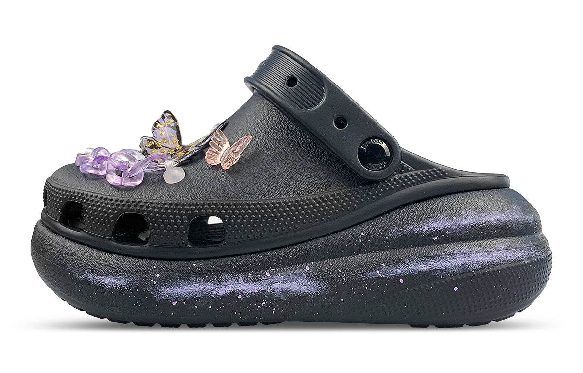 Шлепанцы Crocs Crush Clog Dark Butterfly Fantasy - Boxette Shop