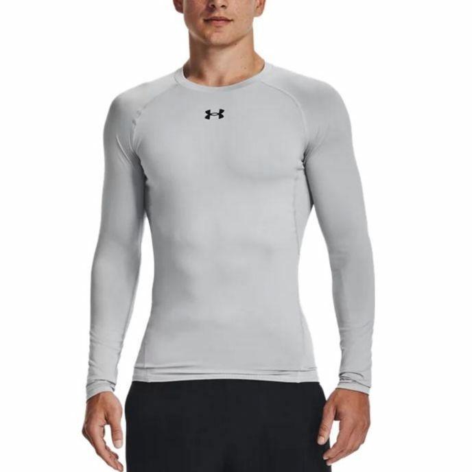 Мужское джерси under armour с длинным рукавом power stretch jersey современного серого цвета
