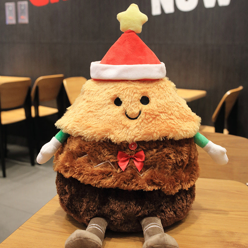 Bobbi bear father christmas and gingerbread man plush doll 45cm tall