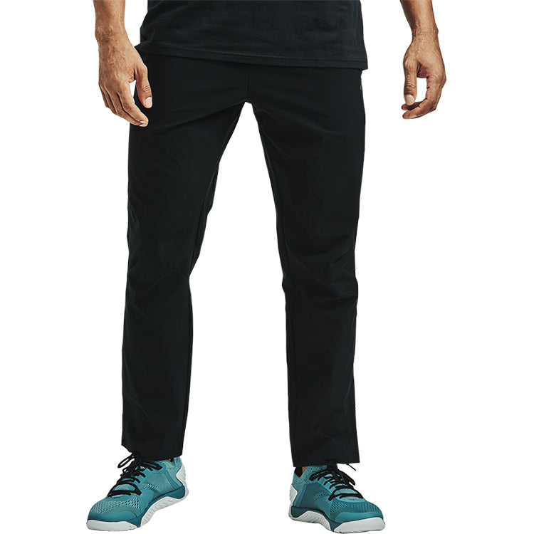 Under armour woven series slim fit woven running training long knit sweatpants men's black