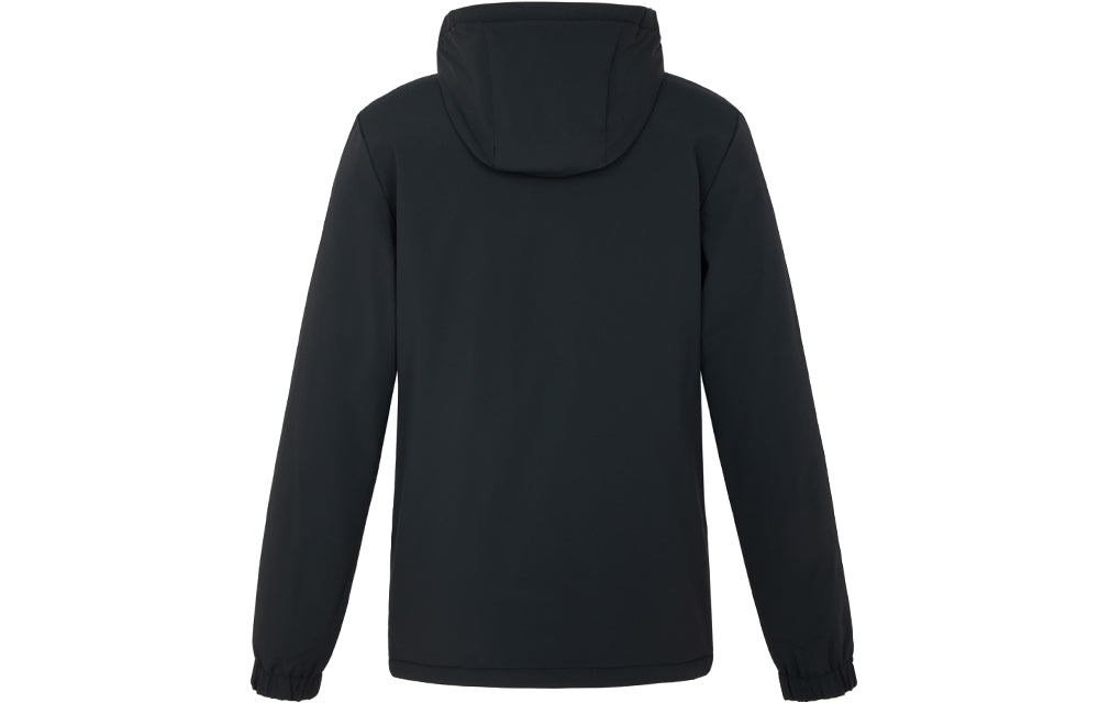 Under armour cotton sense mechanical elastic solid colour waterproof windproof sportswear men's black