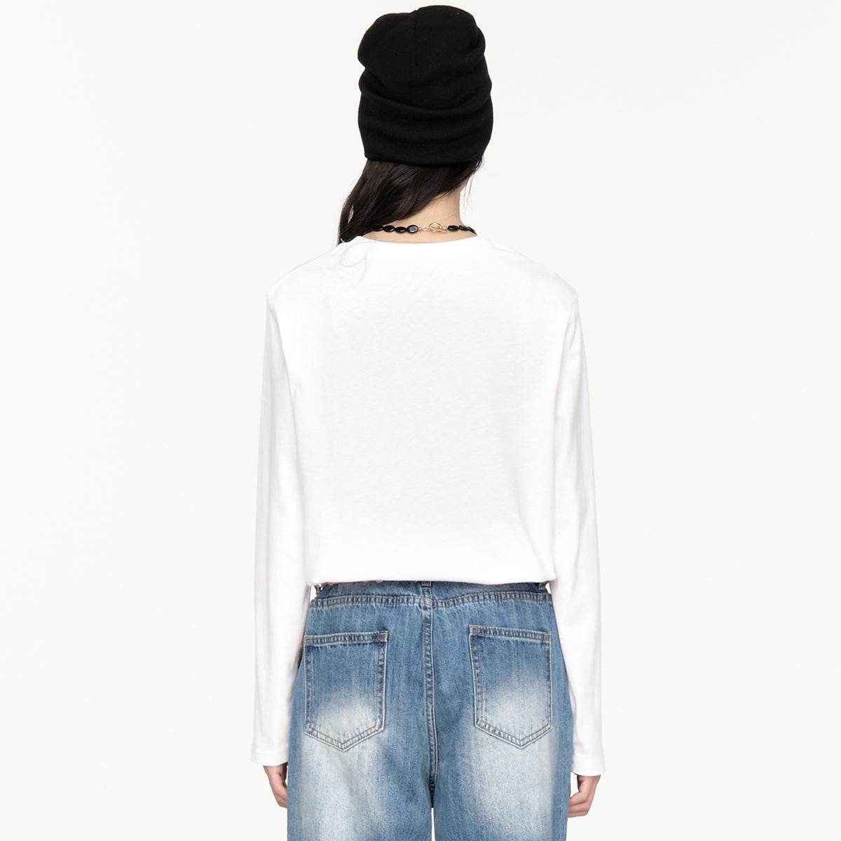 Футболка женская Miniso с круглым вырезом - Boxette Shop