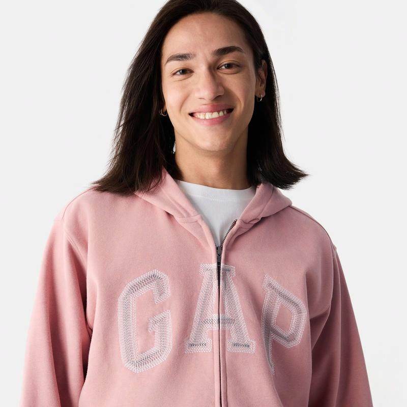 Логотип gap французская петля трикотажная молния капюшон свободная куртка весна толстовка мужские и женские модели - Boxette Shop