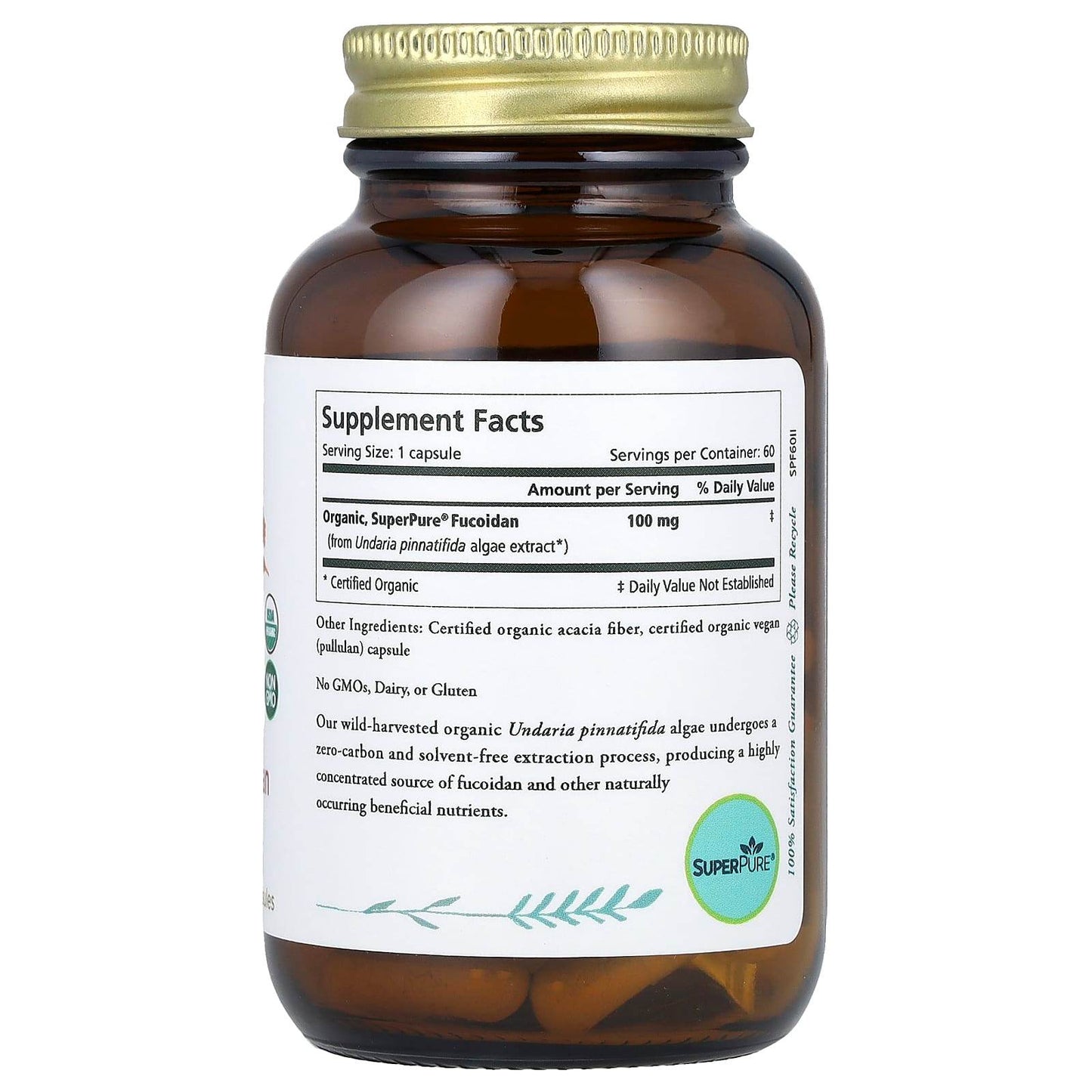 БАД Pure Synergy SuperPure Fucoidan, 60 капсул - Boxette Shop