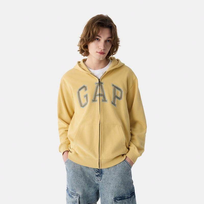 Логотип gap французская петля трикотажная молния капюшон свободная куртка весна толстовка мужские и женские модели - Boxette Shop