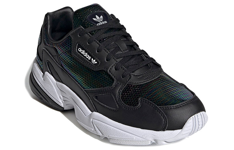 Adidas originals falcon удобная повседневная низкопробная женская повседневная обувь темно-черного цвета
