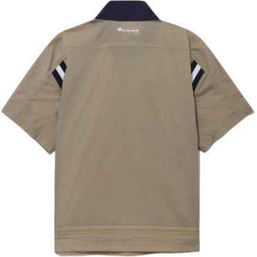 Ayollar uchun Le Coq Le Coq Sportif harflari rangli bloklangan qisqa yengli futbolka