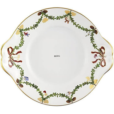 Royal copenhagen звездное корыто рождественская тарелка/блюдо золото 27 см - Boxette Shop