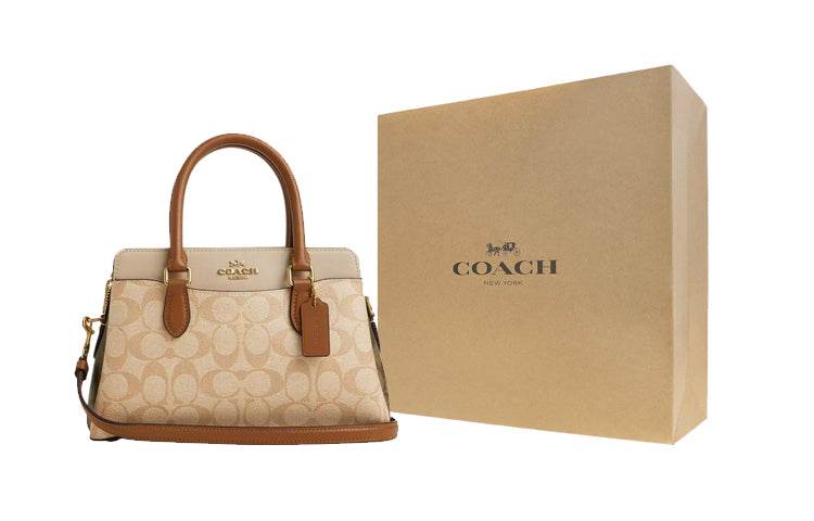 Сумка женская Coach Darcie 26 Logo Colour Blocking Canvas - Boxette Shop