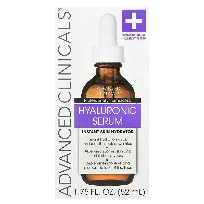 Сыворотка Advanced Clinicals Hyaluronic Serum, 52 мл (1,75 жидк. унций) - Boxette Shop