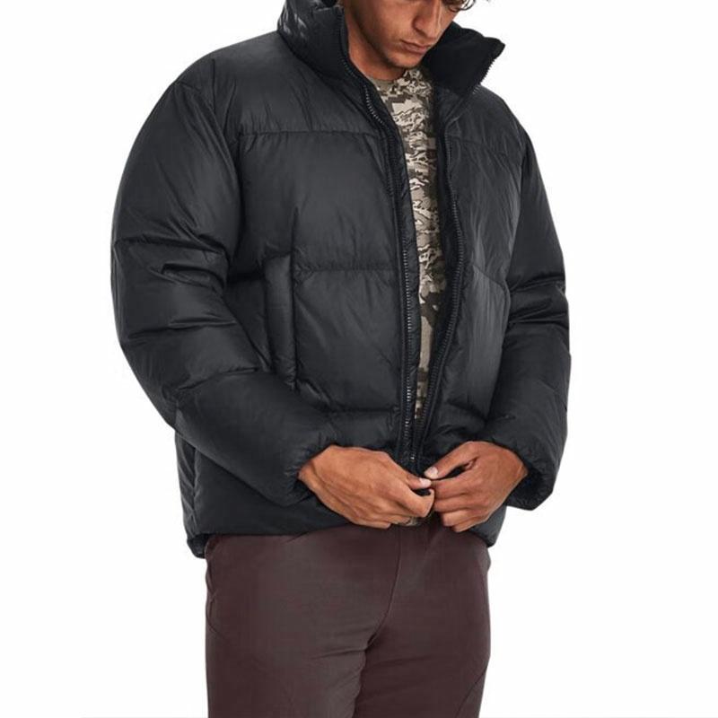 Under armour coldgear infrared solid colour stand collar training sports down jacket men's black