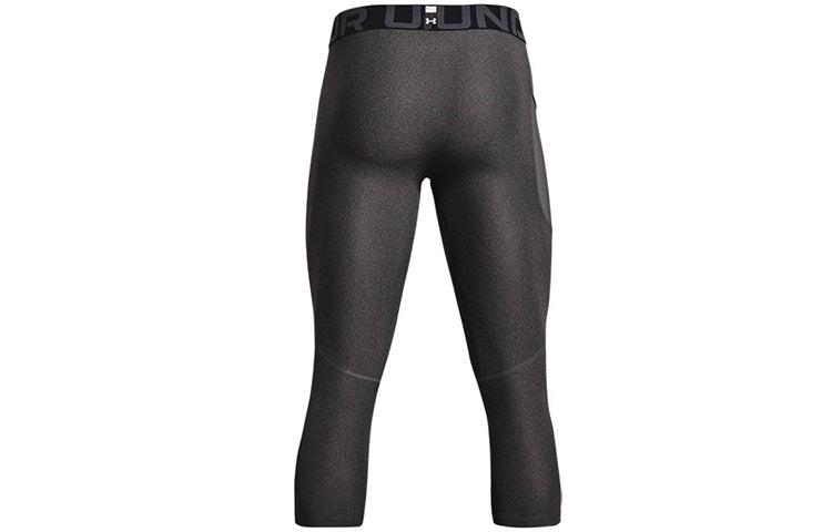 Ua heatgear® armour athletic training tight breathable pants men's carbon grey