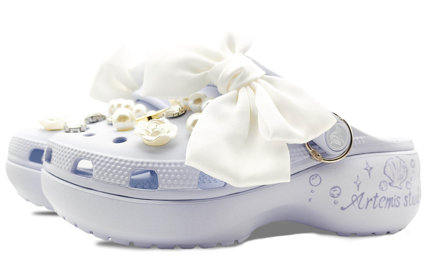Шлепанцы женские Crocs Classic Platform Clog Pearl Mirage - Boxette Shop