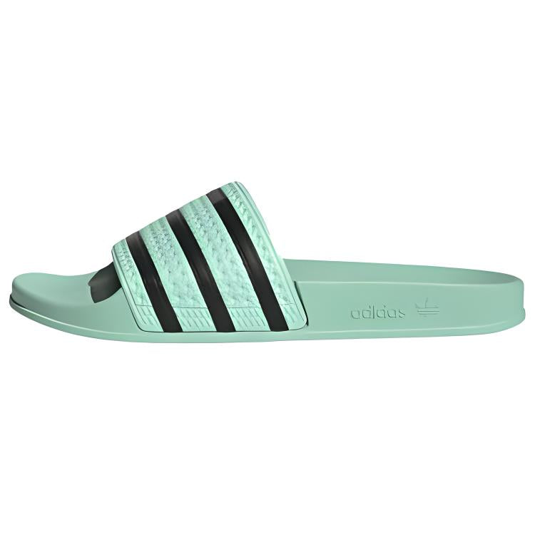 Adidas originals adilette серия отдых и комфорт quick dry шлепанцы мужские черный зеленый