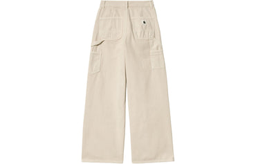 Carhartt wip w' jens shim bo'shashgan tekis baland belli shimlar oddiy ayollar shimlari bej