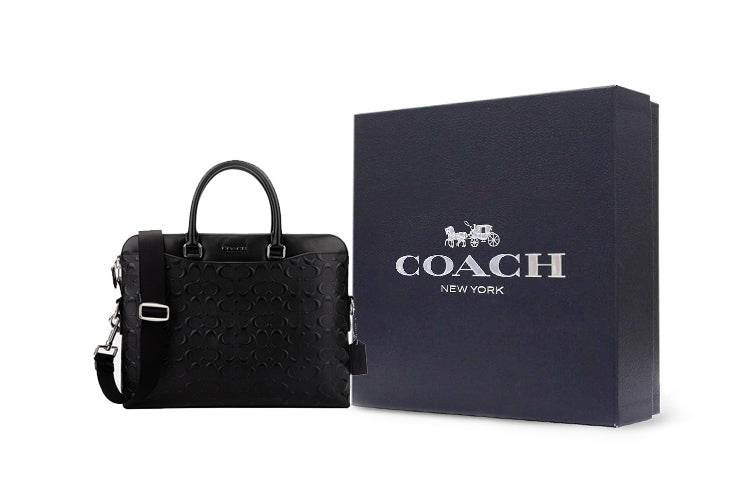 Сумка мужская Coach Beckett 37 Old Flower Embossed Print - Boxette Shop