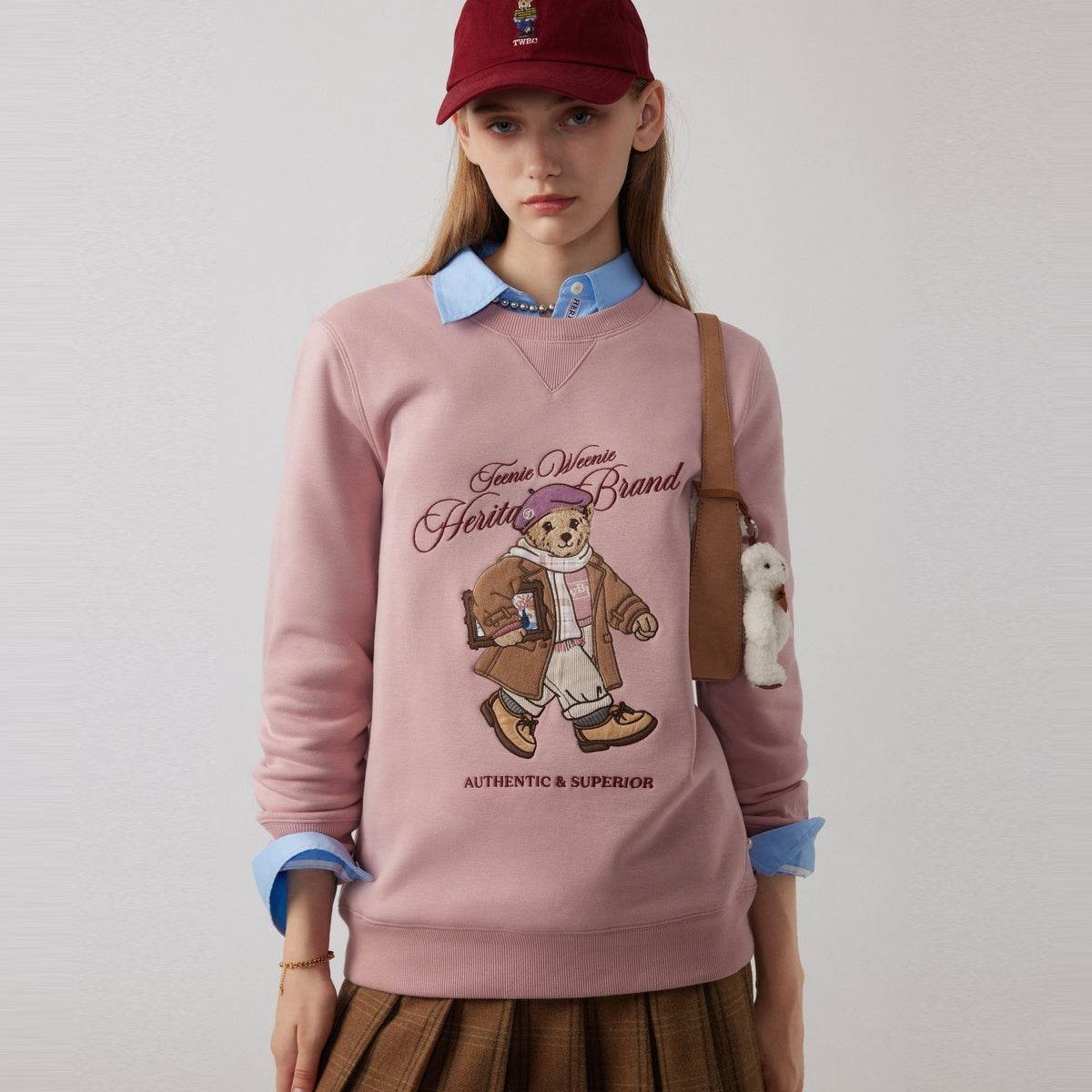 Худи женское Teenie Weenie Bear College Style - Boxette Shop