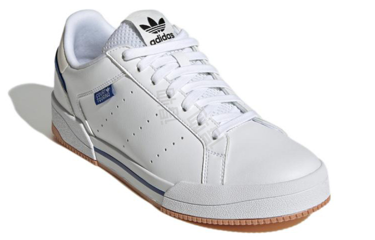Adidas originals court tourino синтетическая кожа коровья кожа досуг нескользящий износостойкий низкий топ доски обувь мужские и женские модели белый