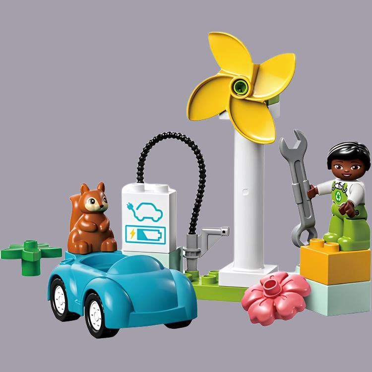 LEGO shamol turbinasi va moviy avtomobil (10985)