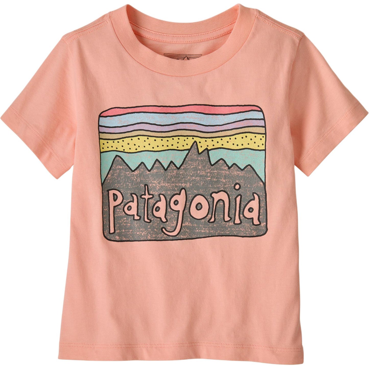 Patagonia patagonia t-shirt fitz roy skies soft simple pullover short sleeve infant & toddler