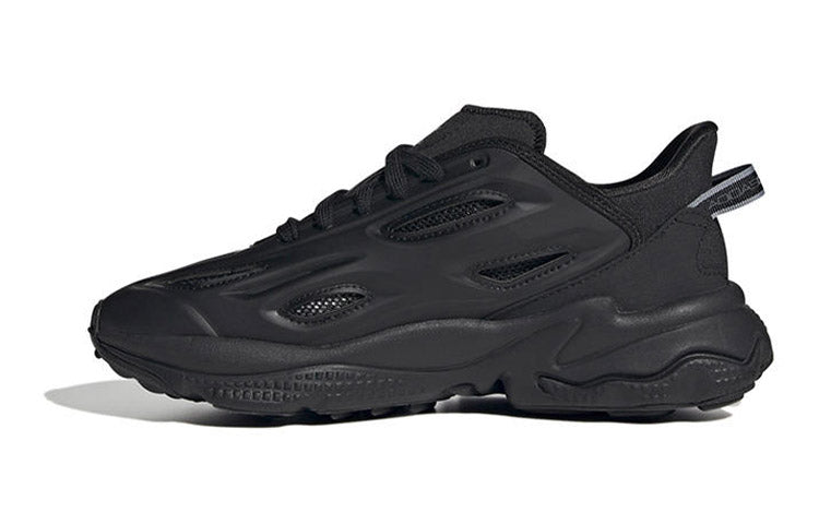 Adidas originals ozweego series j противоскользящая дышащая поддержка детская повседневная обувь черный подростки