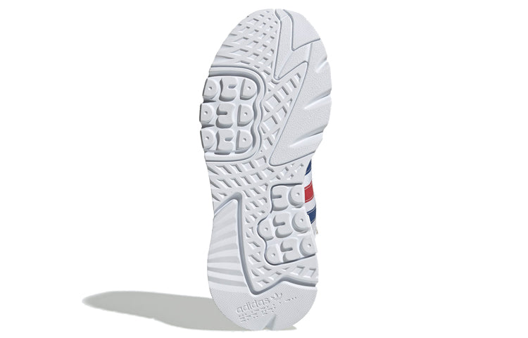 Adidas originals nite jogger mesh nylon удобные и универсальные амортизирующая и нескользящая обувь для отдыха на низком ходу мужские и женские модели красный и синий