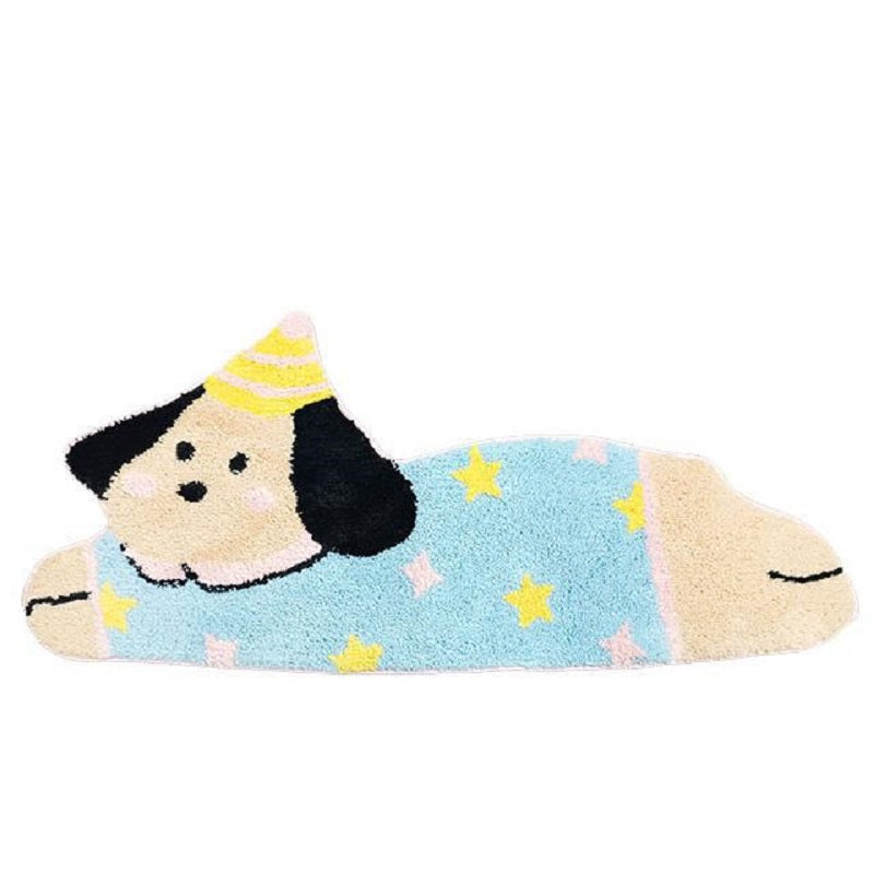 Chhatwal & jonsson adorable collection cute animal tufted flocking blanket thickened bedroom cooler bedside blanket living room absorbent coffee table sofa carpet rugs