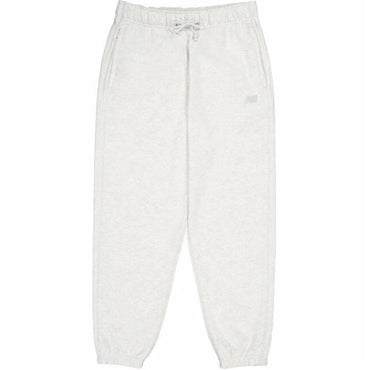 New Balance erkaklar uchun oq rangli tekis trikotaj torli shim