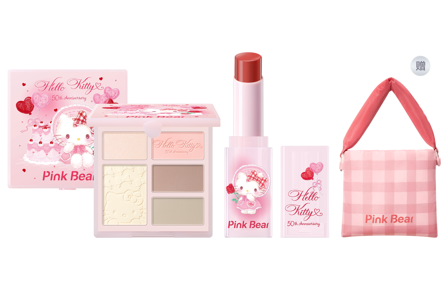 Pinkbear pico bear x sanrio hello kitty lab bo'yog'i