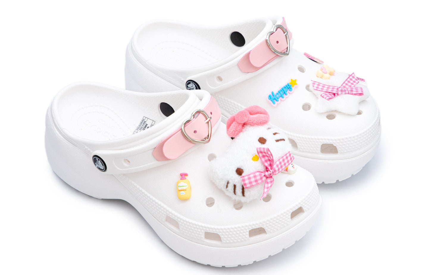 Шлепанцы женские Crocs Classic Platform Clog Pink Kitty Classic Clouds - Boxette Shop