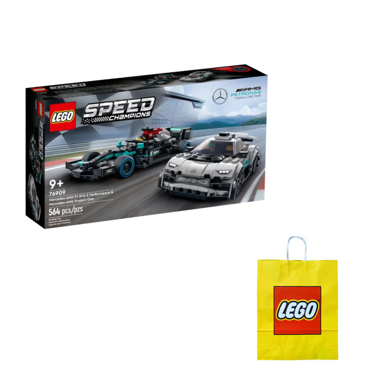 Конструктор LEGO "Supercars Series: Mercedes-AMG F1 W12 E Performance и Mercedes-AMG Project One" (76909) - Boxette Shop