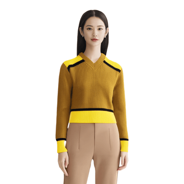 Свитер женский Uniqlo Pj Ribbed Fitted V-neck S - Boxette Shop