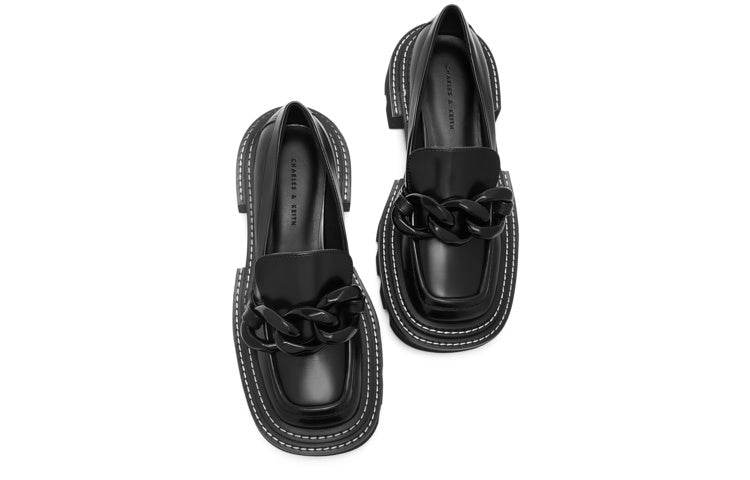 Лоферы женские Charles & Keith с цепью - Boxette Shop