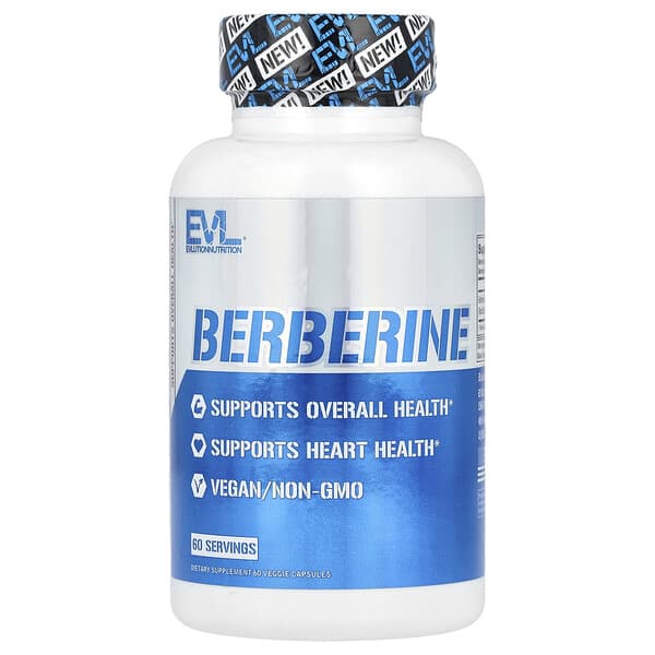 БАД EVLution Nutrition, берберин, 60 капсул - Boxette Shop