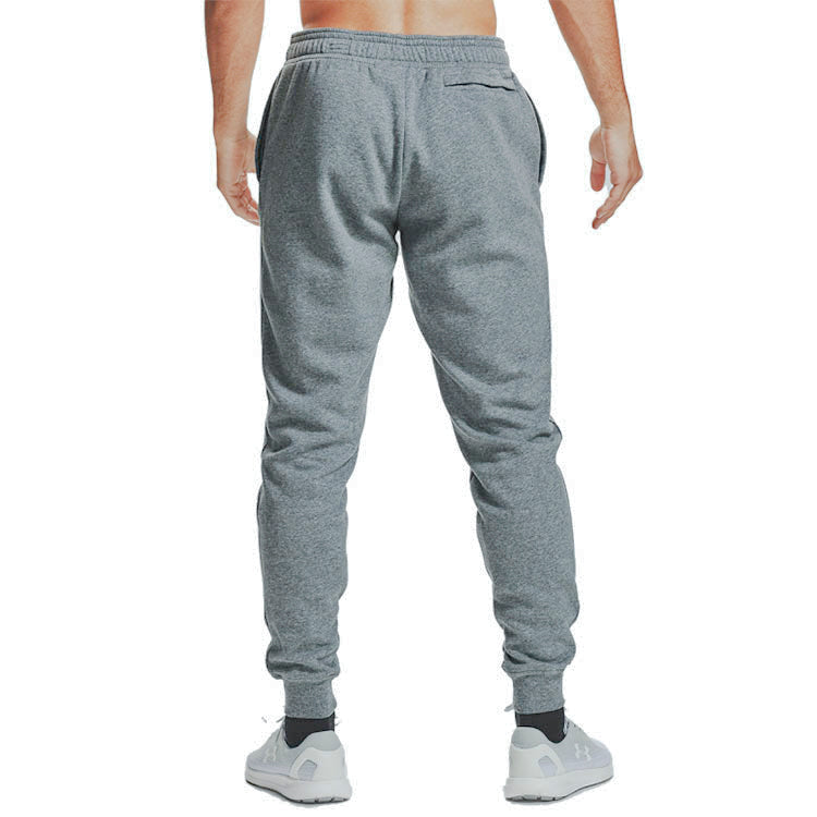 Under armour fleece mid-rise relaxed drawstring knit sweatpants men's light asphalt grey