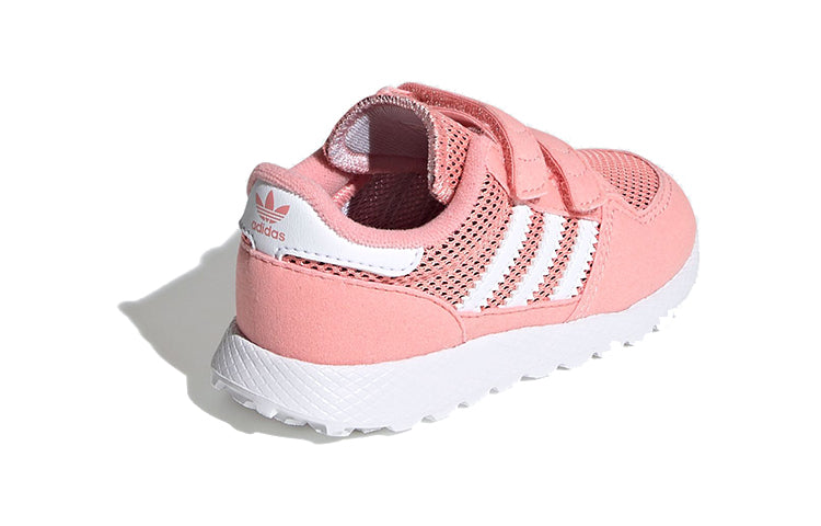 Adidas originals forest grove cf i breathable low top toddler pink white infant & toddler