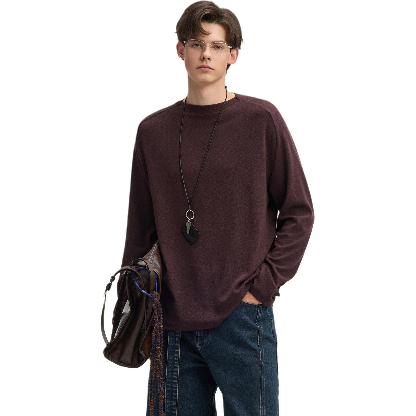 Lilbetter Cleanfit erkaklar uchun uzun yengli futbolka