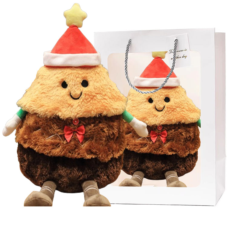 Bobbi bear father christmas and gingerbread man plush doll 45cm tall