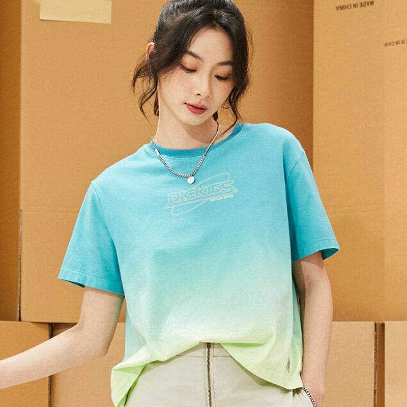 Футболка женская Dickies Ss22 Gradient Letter Straight S - Boxette Shop