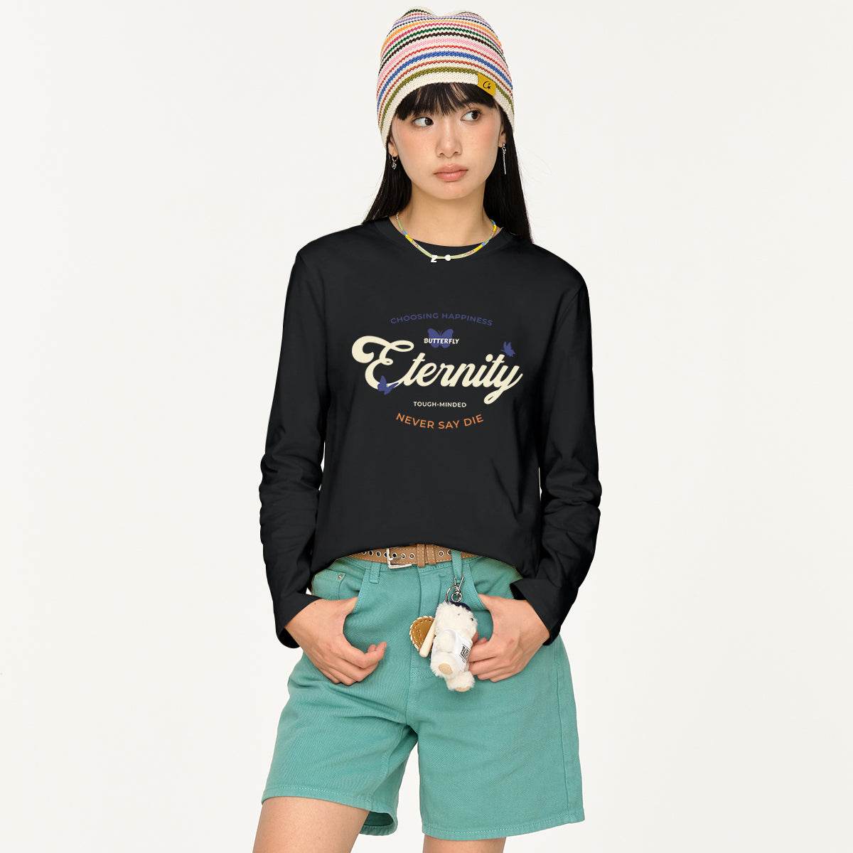 Футболка женская Miniso с круглым вырезом - Boxette Shop