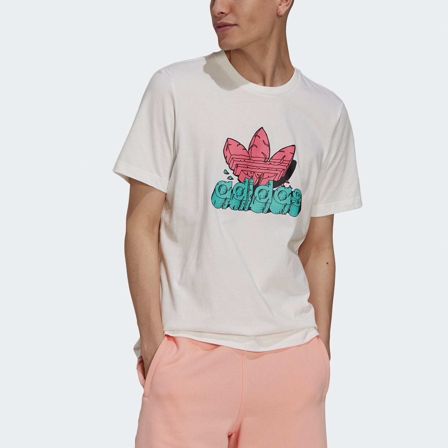 Adidas Originals Shamrock 5 Jurassic Theme erkaklar futbolkasi