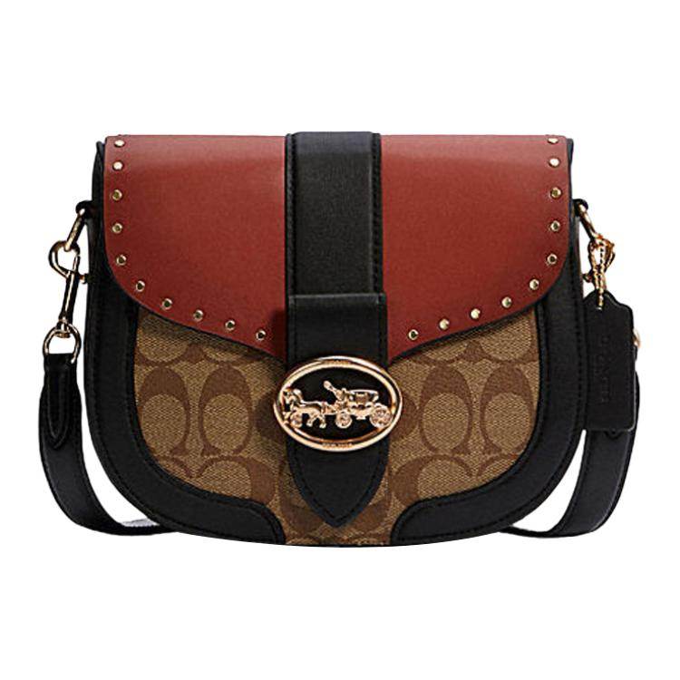 Сумка женская Coach Georgie 21 Carriage Colour Blocking Rivets - Boxette Shop