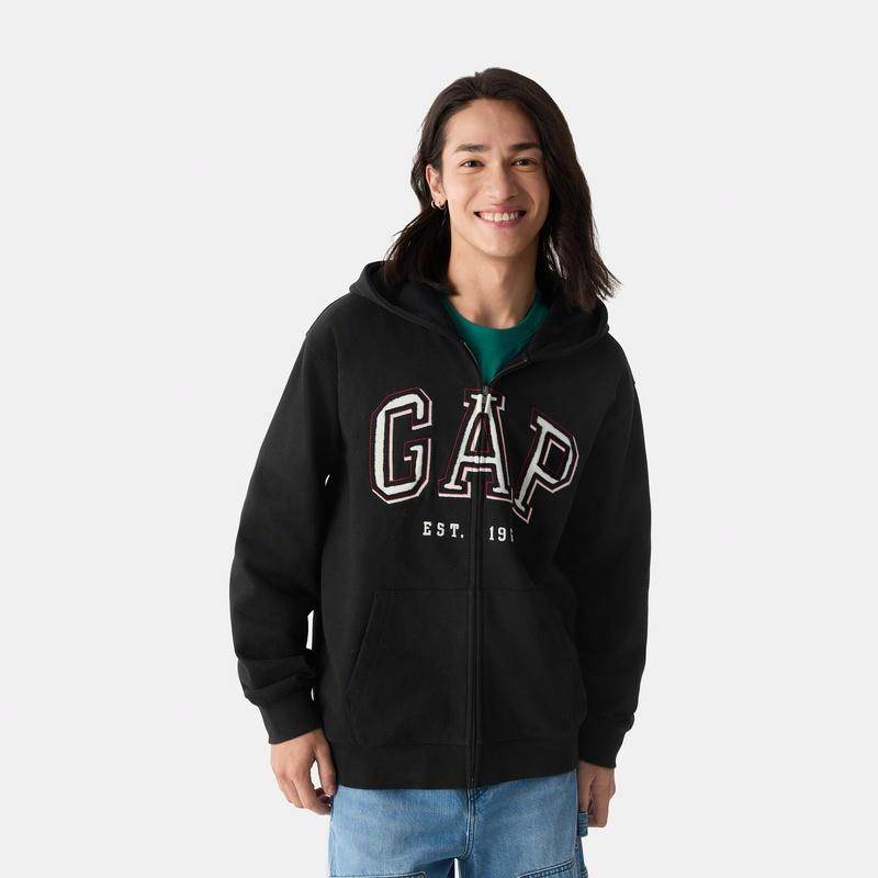 Логотип gap французская петля трикотажная молния капюшон свободная куртка весна толстовка мужские и женские модели - Boxette Shop